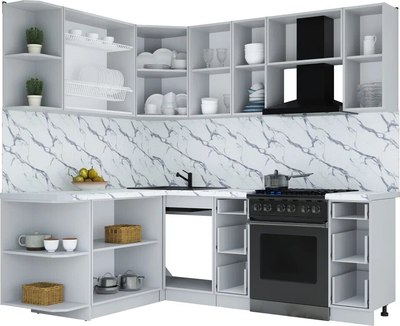 Кухонный гарнитур Интерлиния Мила Шато 1.7x2.2 LV