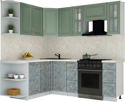 Кухонный гарнитур Интерлиния Мила Шато 1.7x2.2 LV - фото