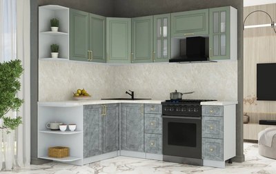 Кухонный гарнитур Интерлиния Мила Шато 1.7x2.2 LV