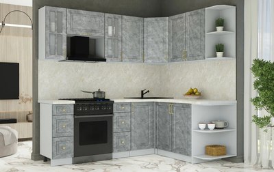 Кухонный гарнитур Интерлиния Мила Шато 1.7x2.2 PR