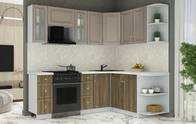 Кухонный гарнитур Интерлиния Мила Шато 1.7x2.2 PR