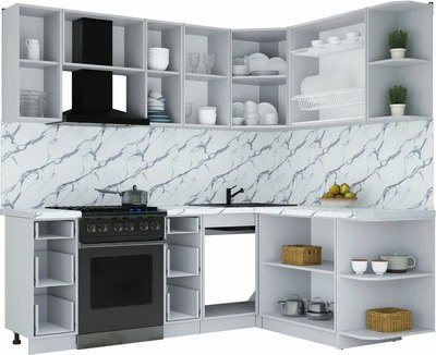 Кухонный гарнитур Интерлиния Мила Шато 1.7x2.2 PR