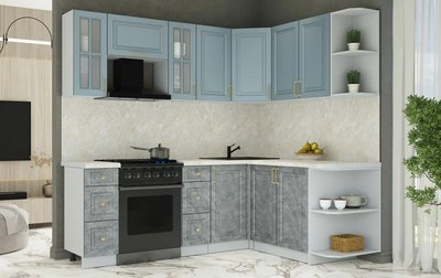 Кухонный гарнитур Интерлиния Мила Шато 1.7x2.2 PR