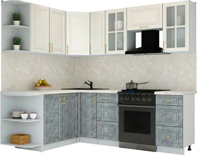 Кухонный гарнитур Интерлиния Мила Шато 1.7x2.3 LV - фото