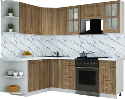 Кухонный гарнитур Интерлиния Мила Шато 1.7x2.3 LV - фото