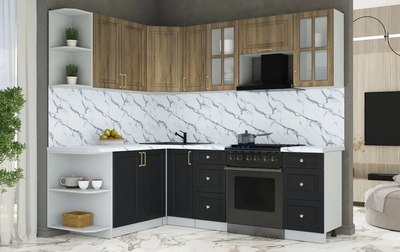 Кухонный гарнитур Интерлиния Мила Шато 1.7x2.3 LV