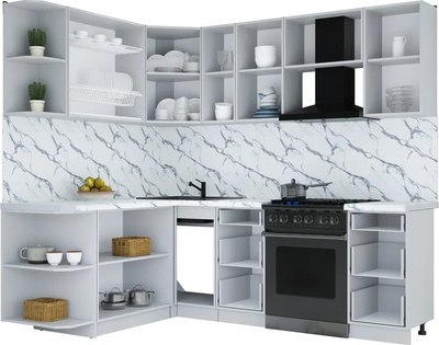 Кухонный гарнитур Интерлиния Мила Шато 1.7x2.3 LV