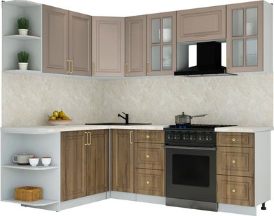Кухонный гарнитур Интерлиния Мила Шато 1.7x2.3 LV - фото