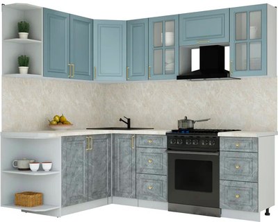 Кухонный гарнитур Интерлиния Мила Шато 1.7x2.3 LV - фото