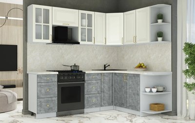 Кухонный гарнитур Интерлиния Мила Шато 1.7x2.3 PR