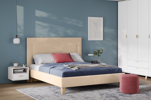 Полуторная кровать Woodcraft Виллем-Н 120 Вариант 02