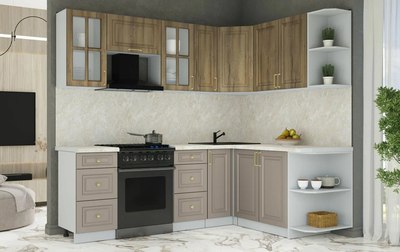 Кухонный гарнитур Интерлиния Мила Шато 1.7x2.3 PR