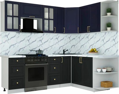 Кухонный гарнитур Интерлиния Мила Шато 1.7x2.3 PR - фото