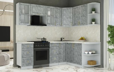 Кухонный гарнитур Интерлиния Мила Шато 1.7x2.3 PR