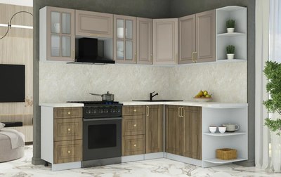 Кухонный гарнитур Интерлиния Мила Шато 1.7x2.3 PR