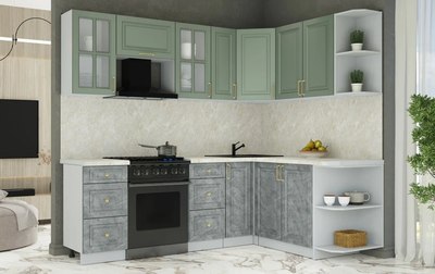 Кухонный гарнитур Интерлиния Мила Шато 1.7x2.3 PR