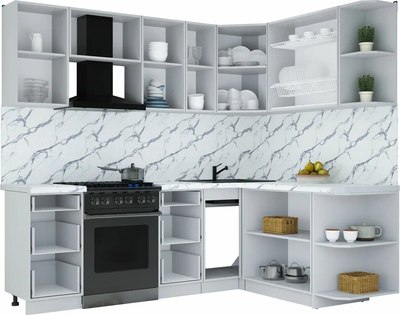 Кухонный гарнитур Интерлиния Мила Шато 1.7x2.3 PR