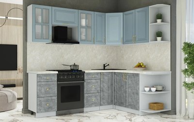 Кухонный гарнитур Интерлиния Мила Шато 1.7x2.3 PR