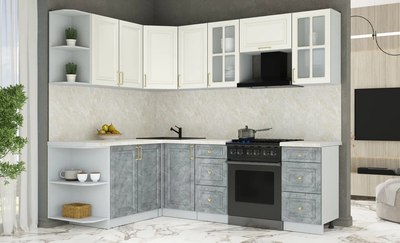 Кухонный гарнитур Интерлиния Мила Шато 1.7x2.4 LV