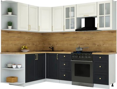 Кухонный гарнитур Интерлиния Мила Шато 1.7x2.4 LV - фото