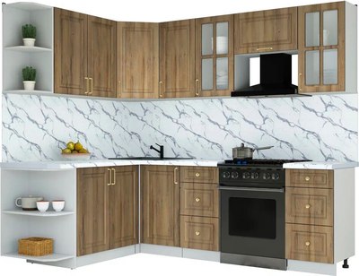 Кухонный гарнитур Интерлиния Мила Шато 1.7x2.4 LV - фото