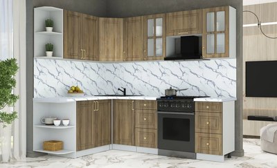 Кухонный гарнитур Интерлиния Мила Шато 1.7x2.4 LV