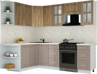 Кухонный гарнитур Интерлиния Мила Шато 1.7x2.4 LV - фото