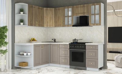 Кухонный гарнитур Интерлиния Мила Шато 1.7x2.4 LV