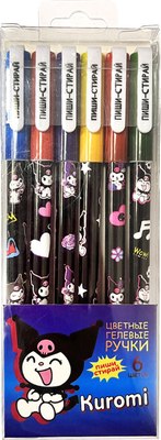 Набор гелевых ручек Centrum Kuromi со стираемыми чернилами 0.5мм / 71704 - фото