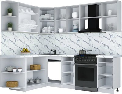 Кухонный гарнитур Интерлиния Мила Шато 1.7x2.4 LV