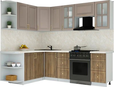 Кухонный гарнитур Интерлиния Мила Шато 1.7x2.4 LV - фото