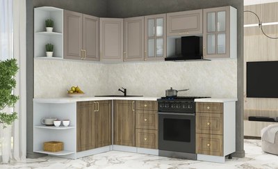 Кухонный гарнитур Интерлиния Мила Шато 1.7x2.4 LV