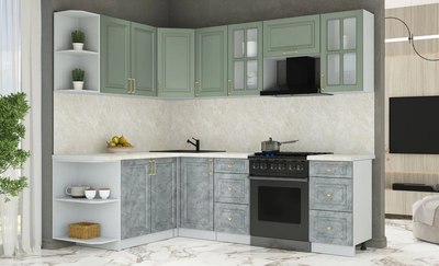 Кухонный гарнитур Интерлиния Мила Шато 1.7x2.4 LV