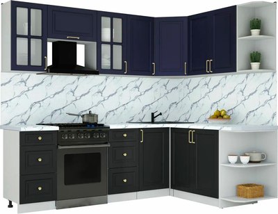 Кухонный гарнитур Интерлиния Мила Шато 1.7x2.4 PR - фото