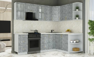 Кухонный гарнитур Интерлиния Мила Шато 1.7x2.4 PR