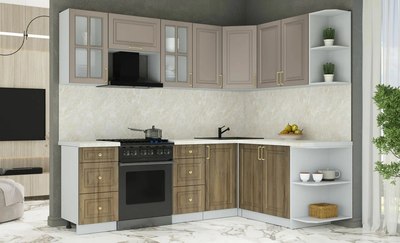 Кухонный гарнитур Интерлиния Мила Шато 1.7x2.4 PR