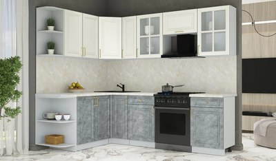 Кухонный гарнитур Интерлиния Мила Шато 1.7x2.5 LV