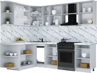 Кухонный гарнитур Интерлиния Мила Шато 1.7x2.5 LV