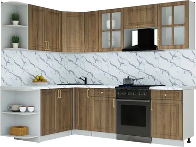 Кухонный гарнитур Интерлиния Мила Шато 1.7x2.5 LV - фото