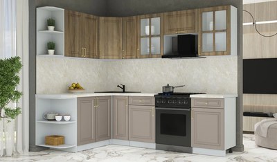 Кухонный гарнитур Интерлиния Мила Шато 1.7x2.5 LV