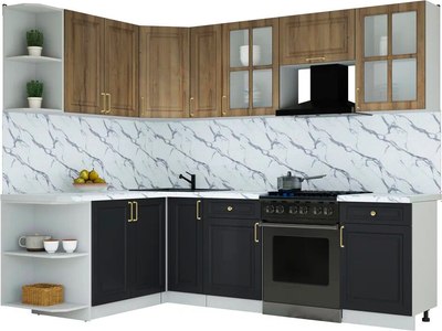 Кухонный гарнитур Интерлиния Мила Шато 1.7x2.5 LV - фото