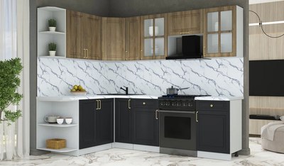 Кухонный гарнитур Интерлиния Мила Шато 1.7x2.5 LV