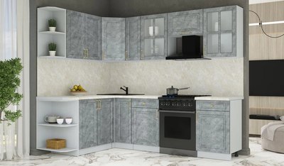 Кухонный гарнитур Интерлиния Мила Шато 1.7x2.5 LV