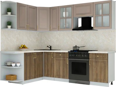 Кухонный гарнитур Интерлиния Мила Шато 1.7x2.5 LV - фото