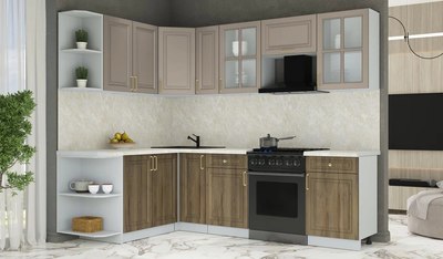 Кухонный гарнитур Интерлиния Мила Шато 1.7x2.5 LV