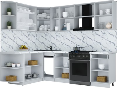Кухонный гарнитур Интерлиния Мила Шато 1.7x2.5 LV