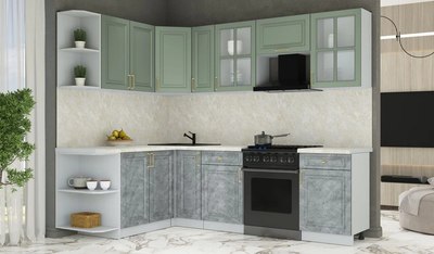 Кухонный гарнитур Интерлиния Мила Шато 1.7x2.5 LV