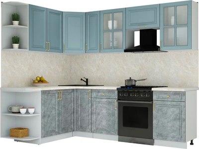 Кухонный гарнитур Интерлиния Мила Шато 1.7x2.5 LV - фото