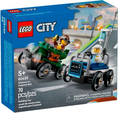Конструктор Lego City Самолет против машины скорой помощи 60459 - фото