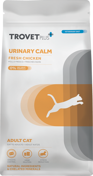 Сухой ветеринарный корм для кошек Trovet Plus Adult Cat Urinary Calm Fresh Chicken - фото